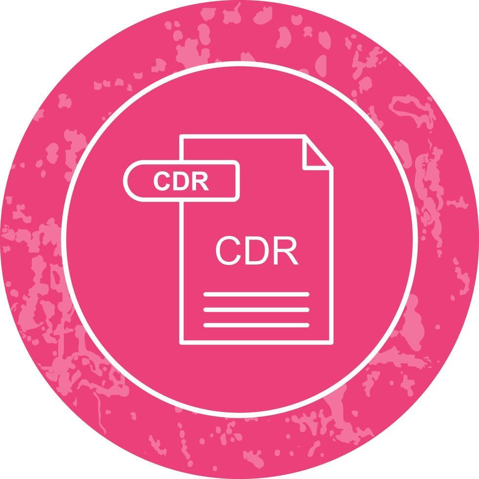 icono de vector de cdr