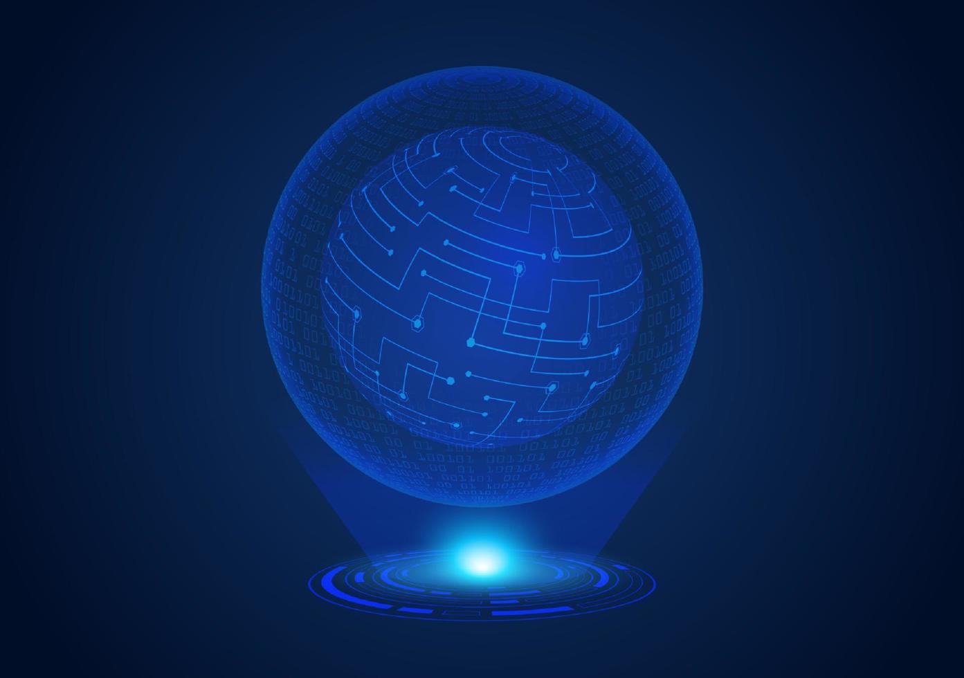 candado holográfico moderno azul vector