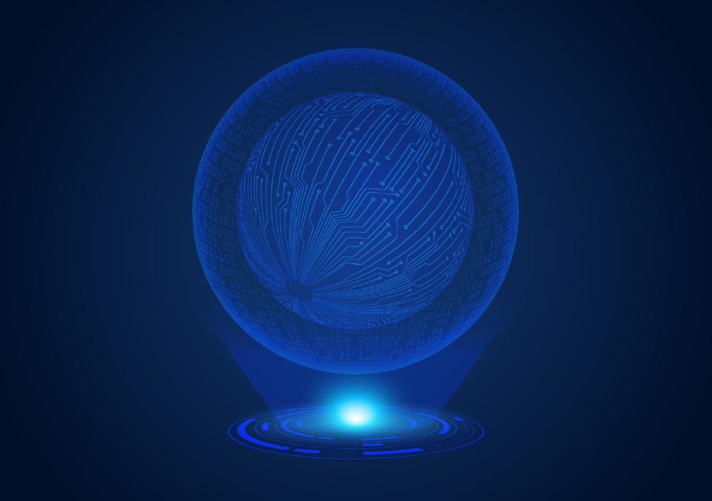 candado holográfico moderno azul vector