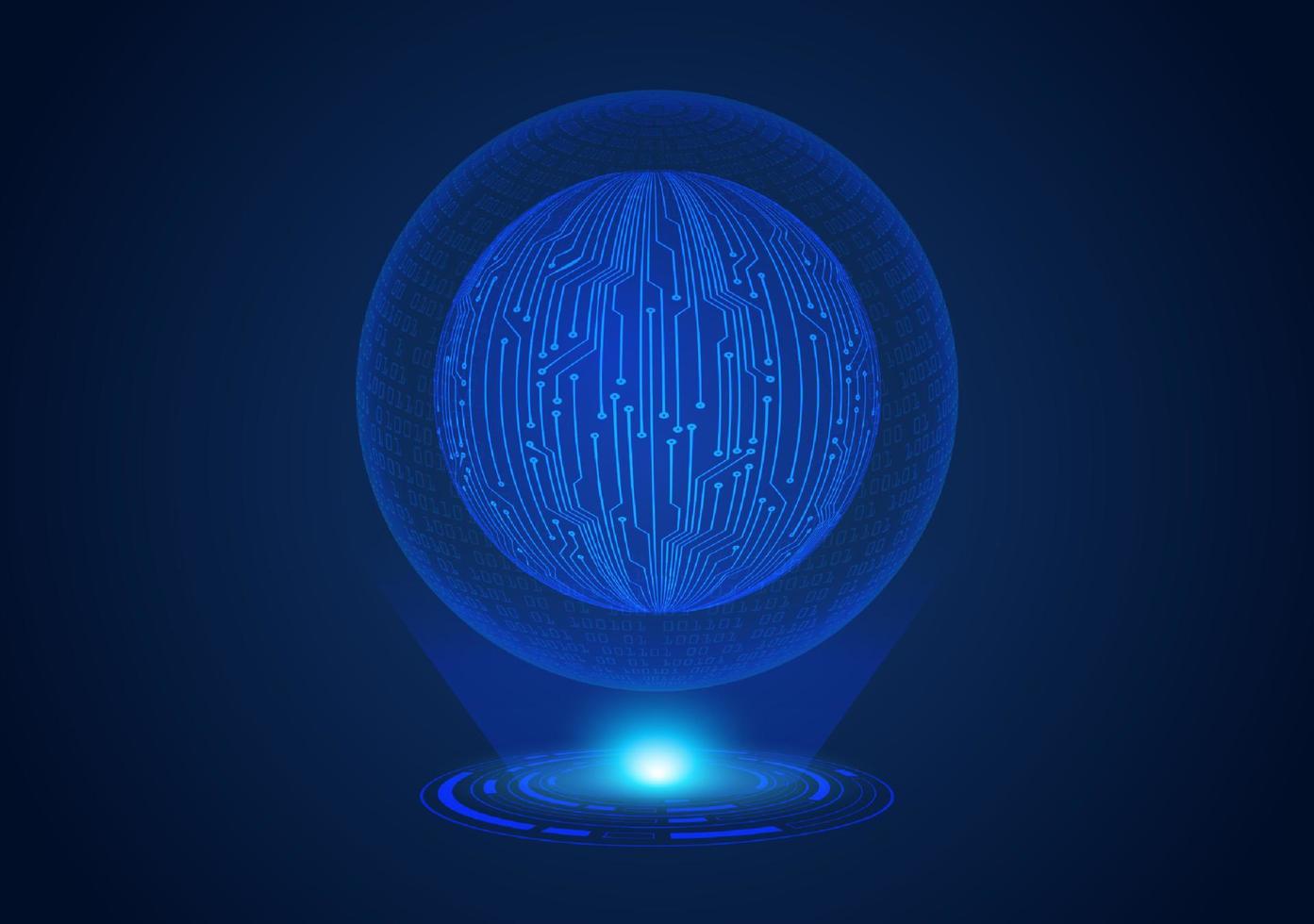 Blue Modern Holographic Padlock vector