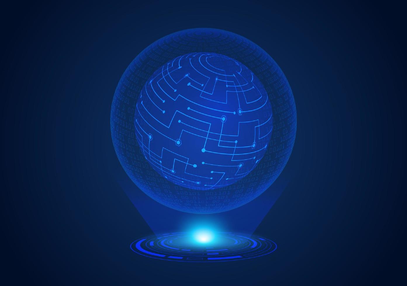 Blue Modern Holographic Padlock vector