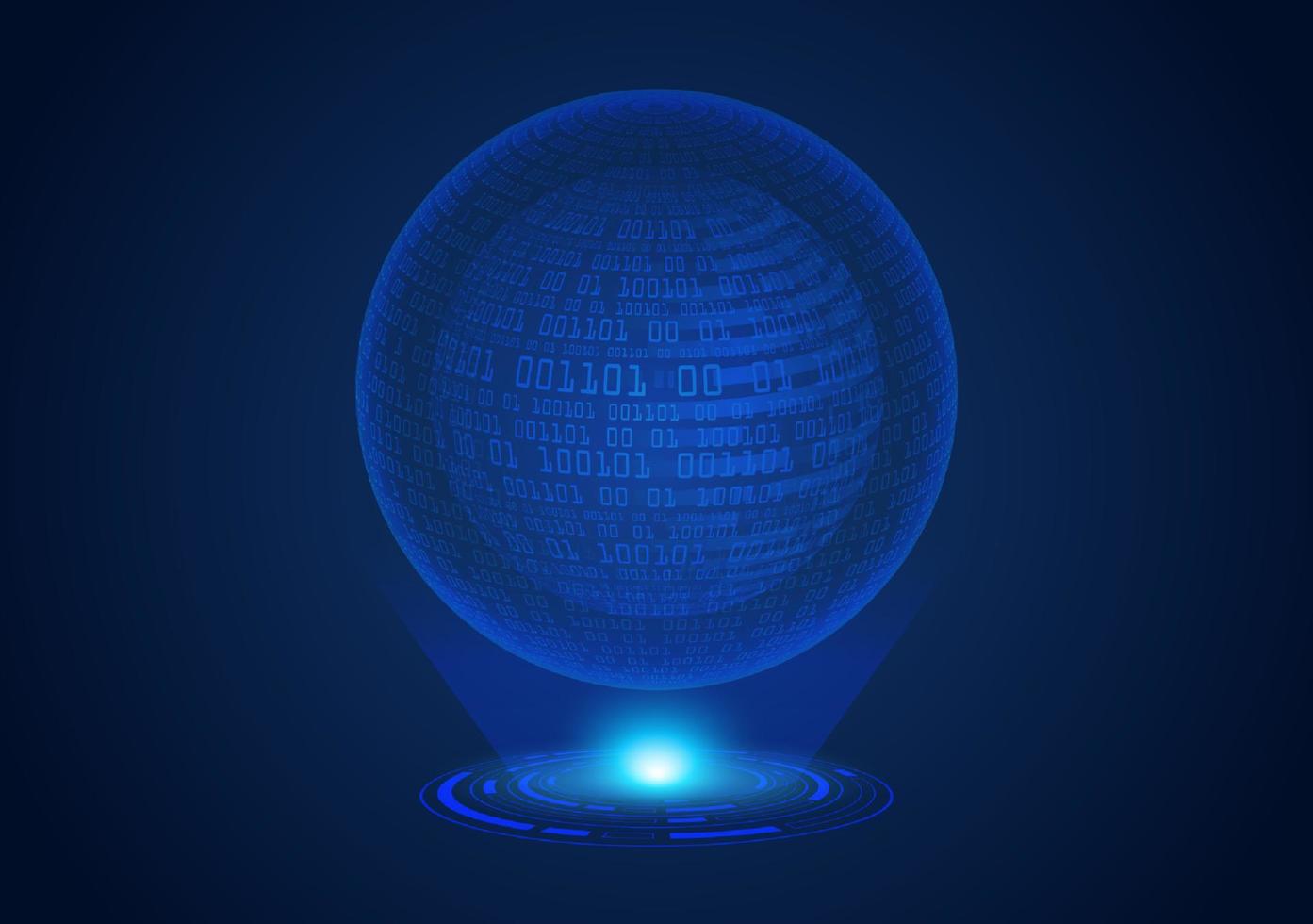 Modern Holographic Globe vector