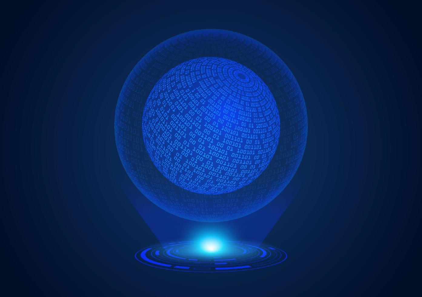 globo holográfico moderno vector