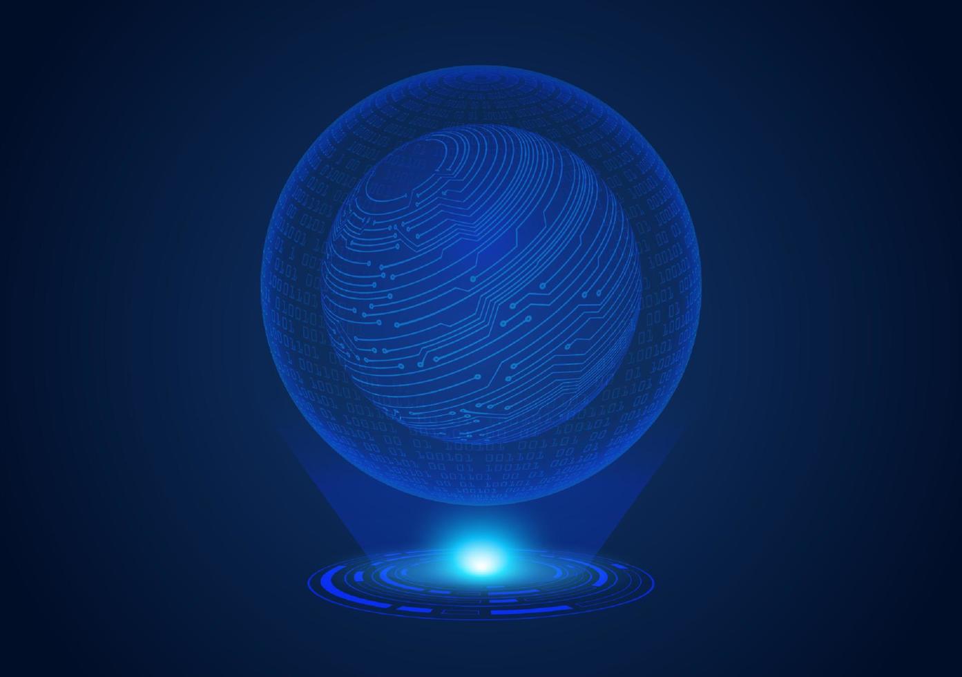 globo holográfico moderno vector