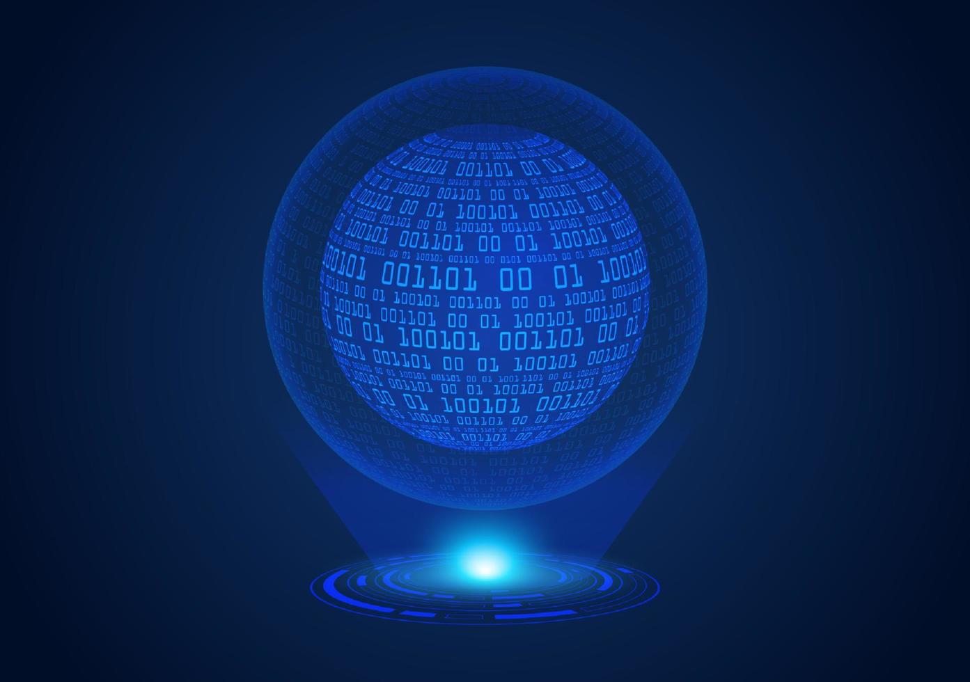 Modern Holographic Globe vector