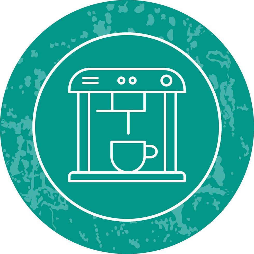 Unique Coffee Machine Vector Icon