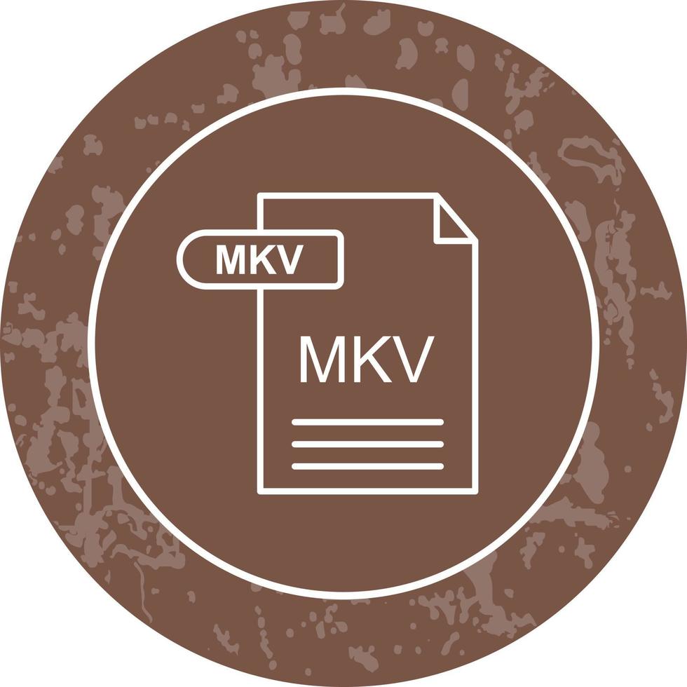 icono de vector mkv