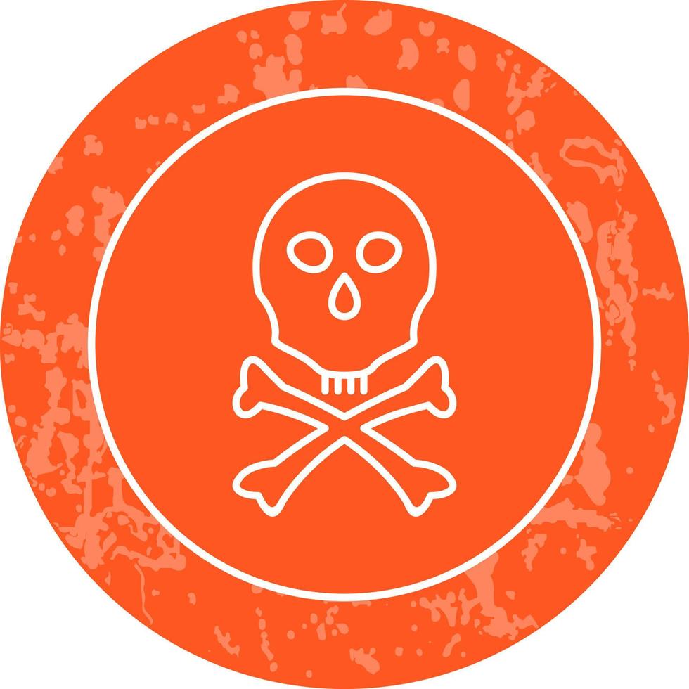 icono de vector de signo de muerte