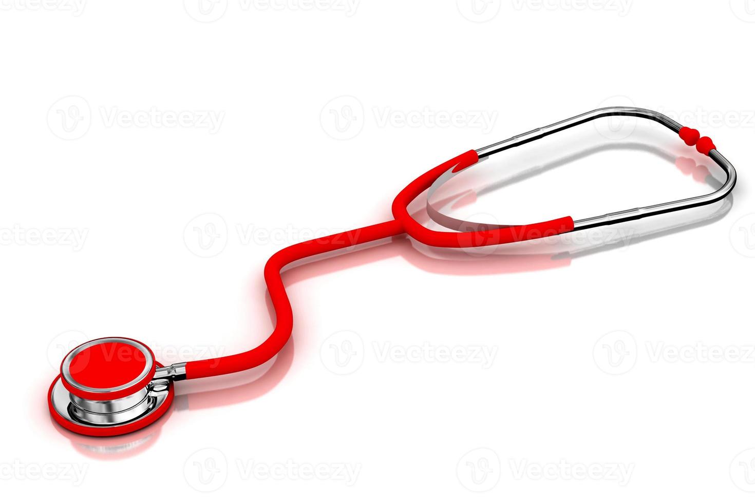 3d multi use  stethoscope in  white background photo