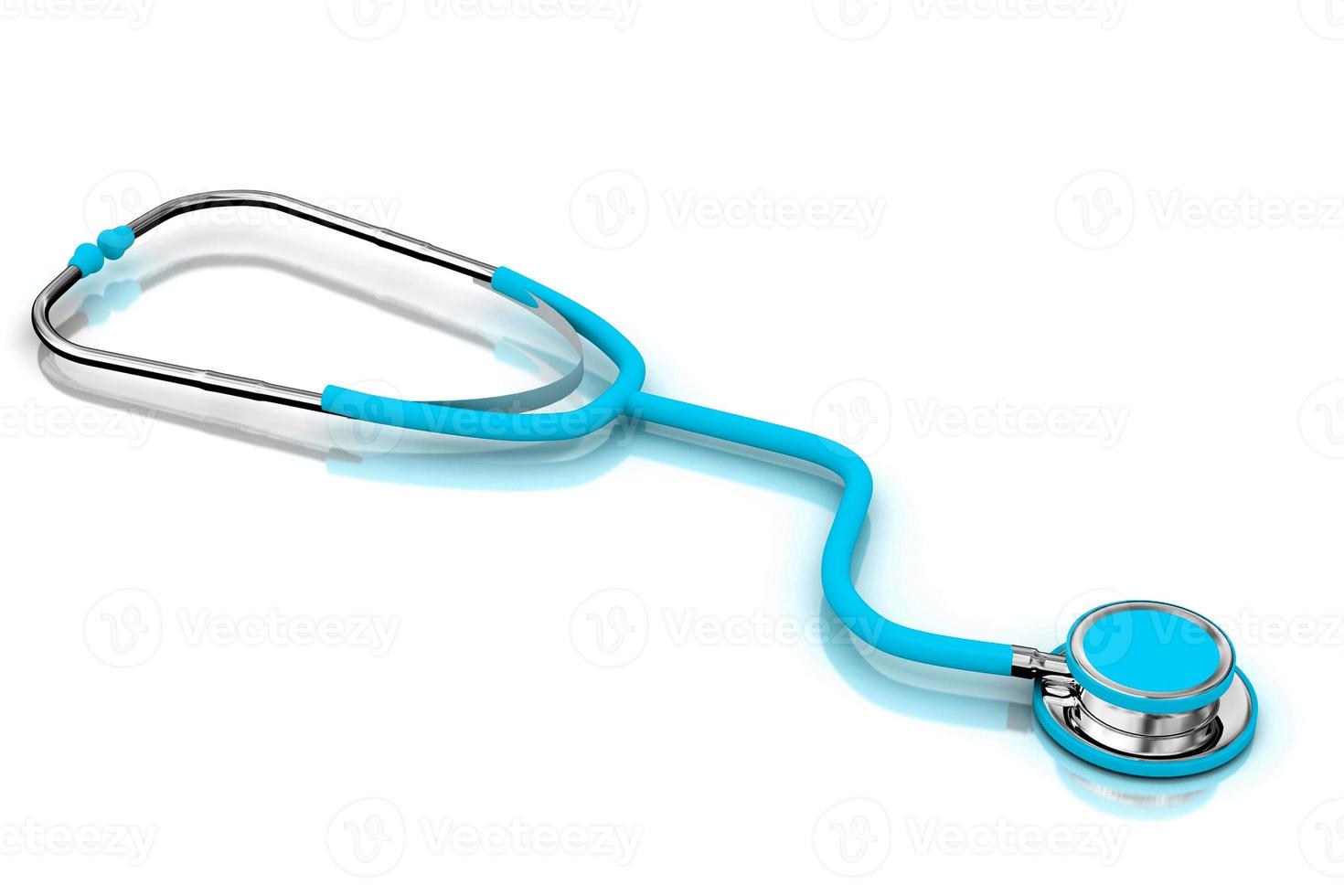 3d multi use  stethoscope in  white background photo