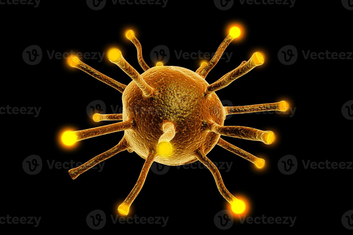 virus in color background photo