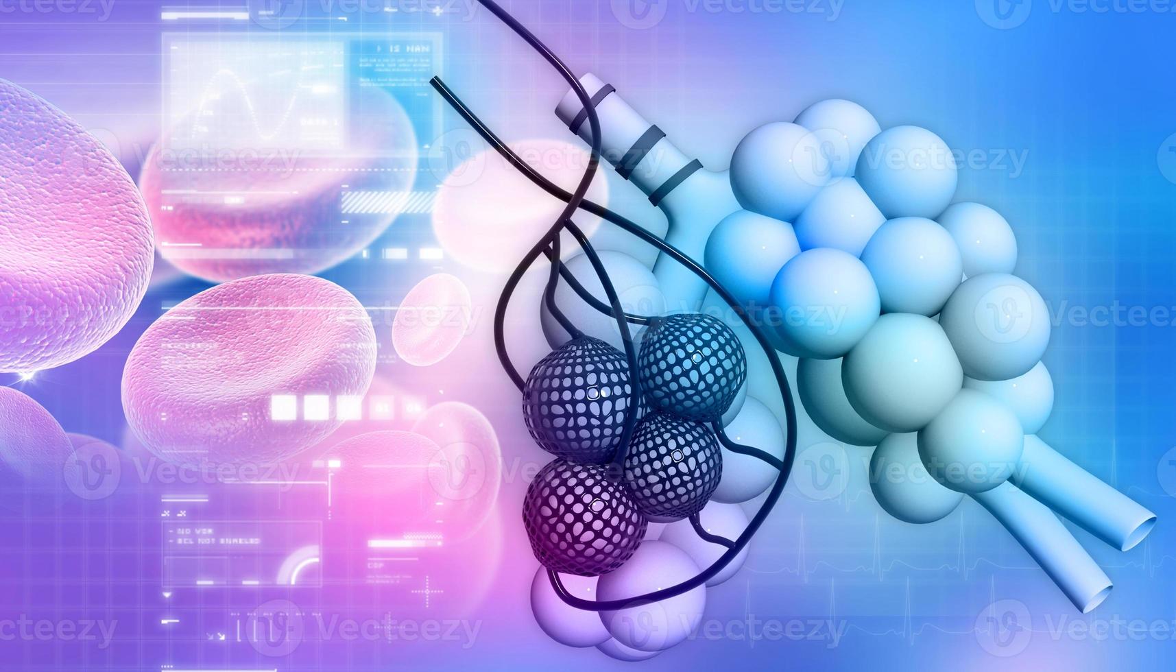 Alveoli in abstract design photo