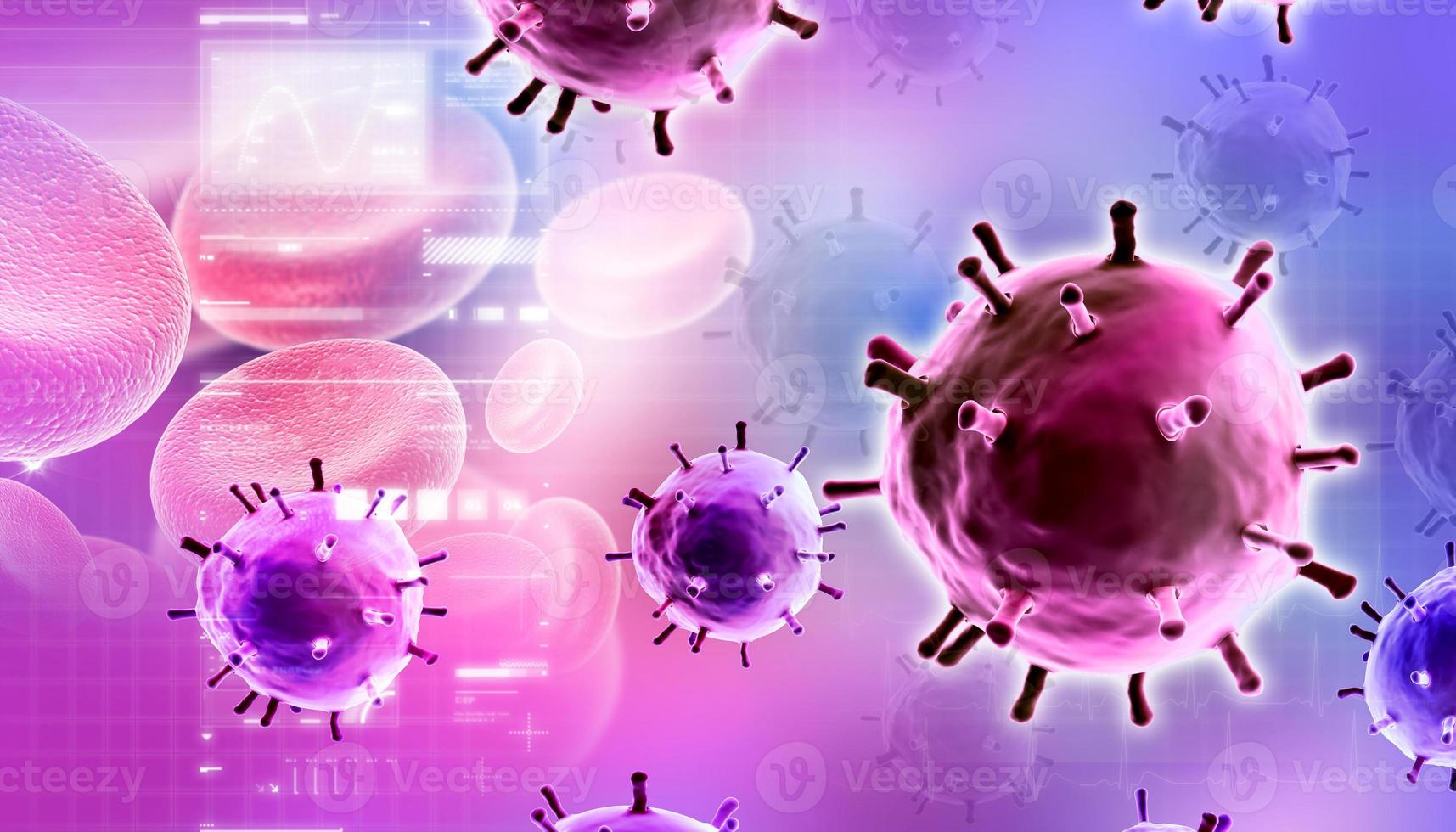 Virus in abstract design photo