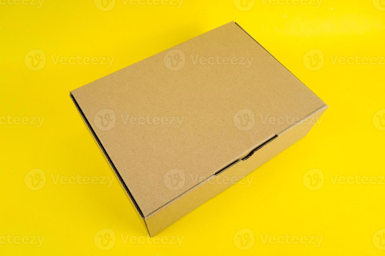 Cardbox with color background photo