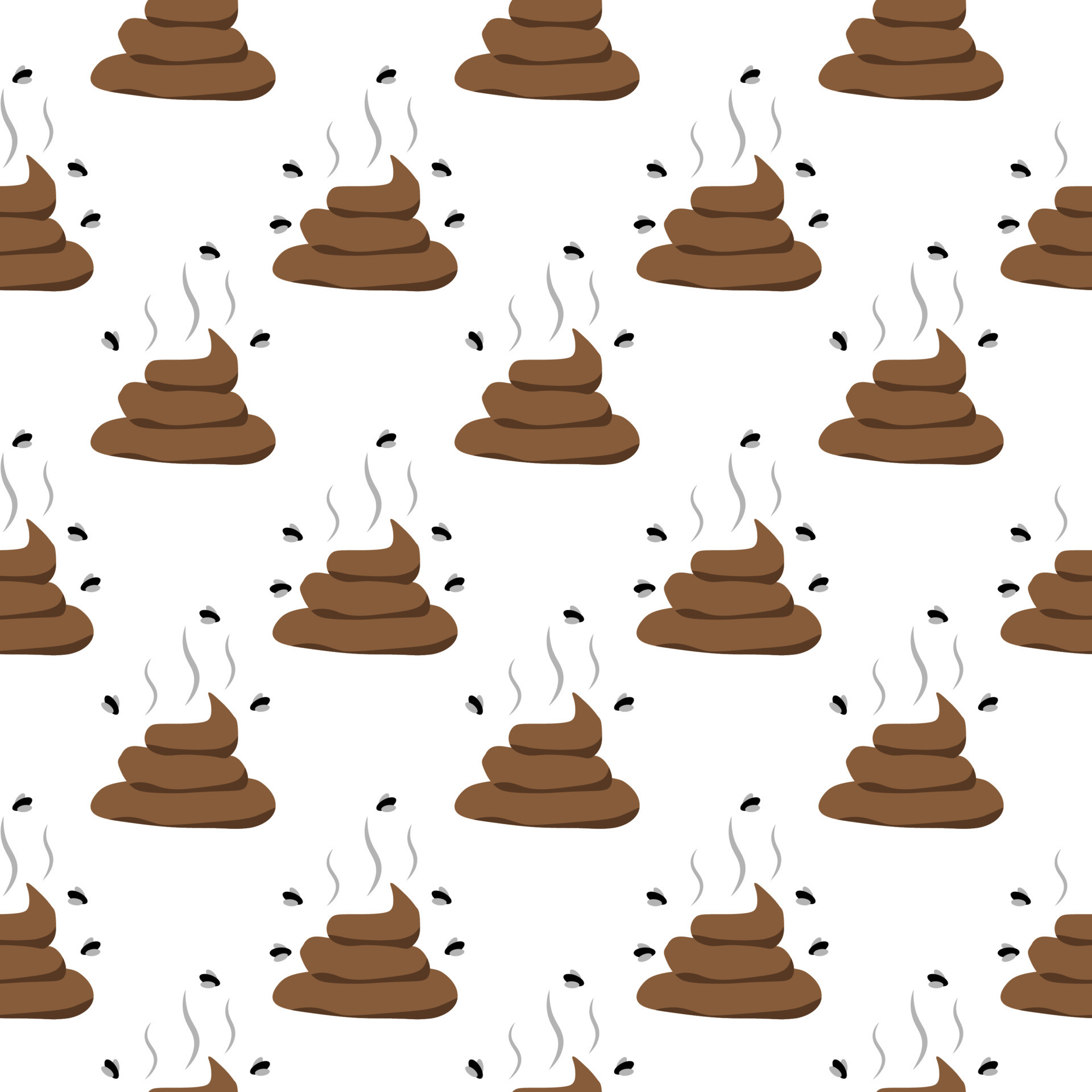 seamless-pattern-with-poo-on-a-white-background-vector-art-illustration