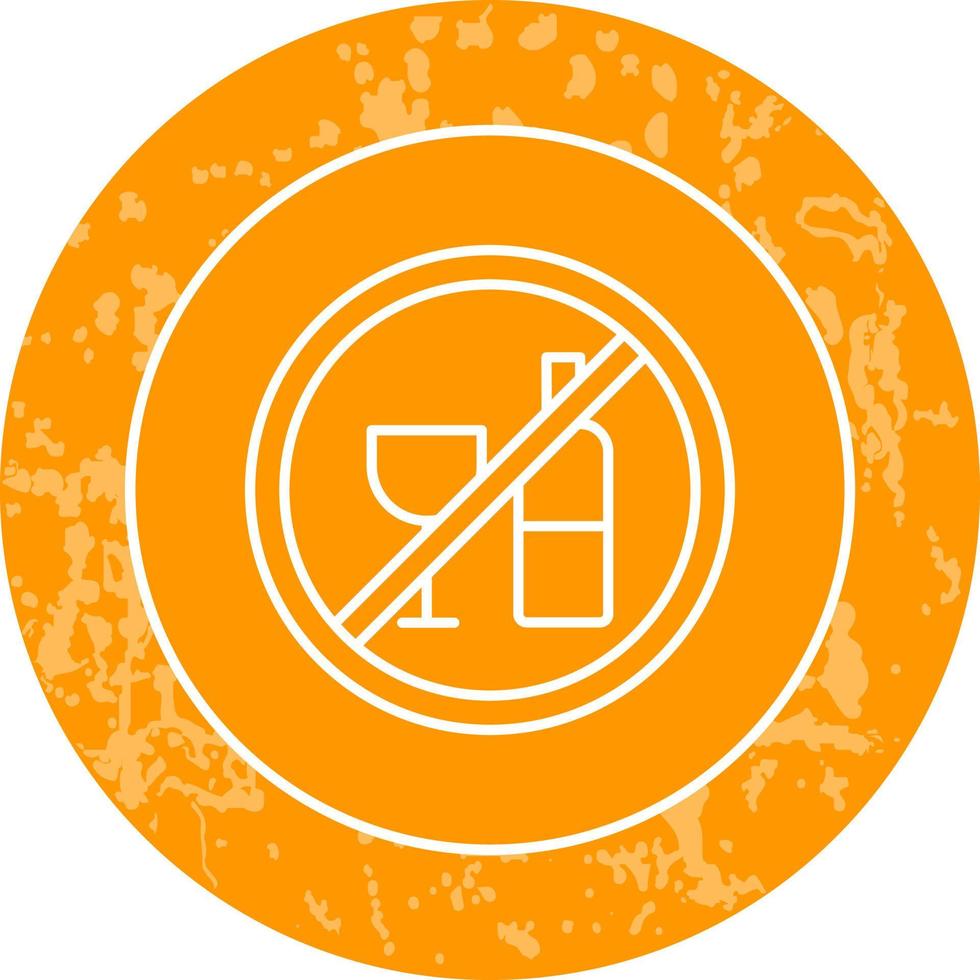 No Drinking Vector Icon
