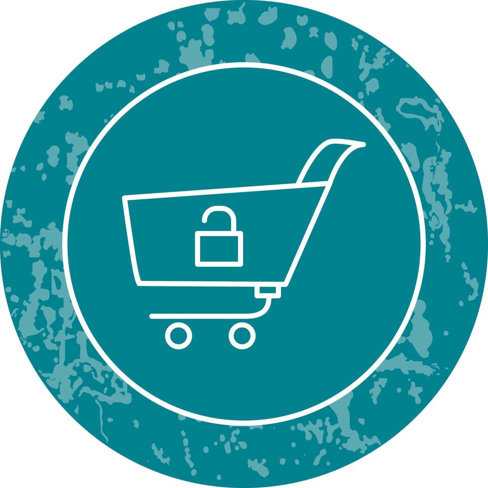 Unique Unlock Cart Vector Icon