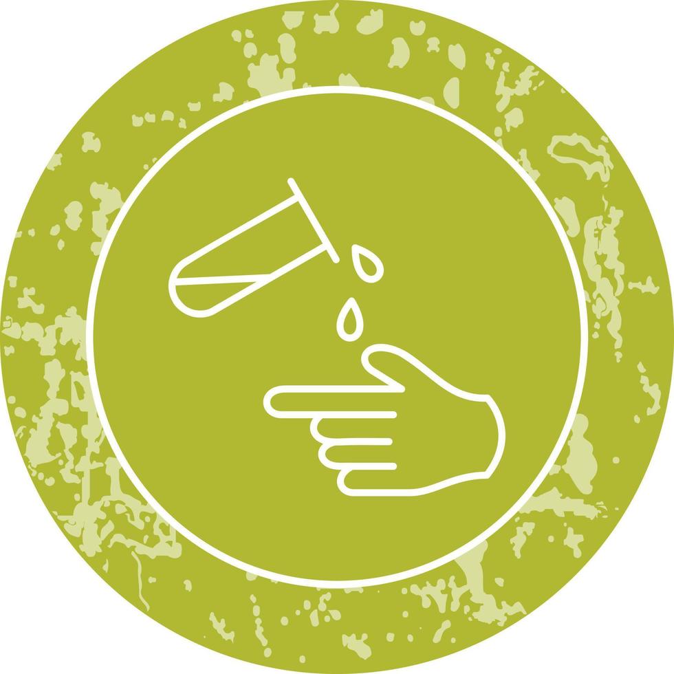 Corrosive Hazard Vector Icon