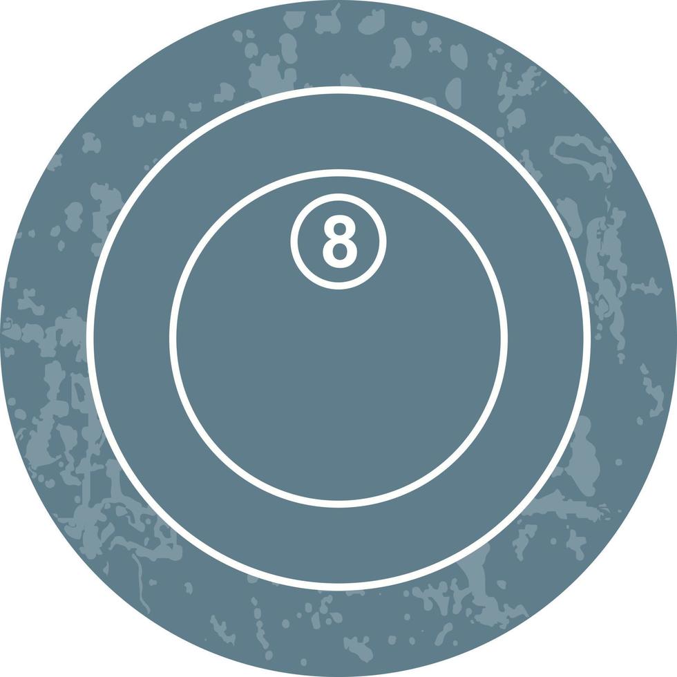 Unique Eight Ball Vector Icon