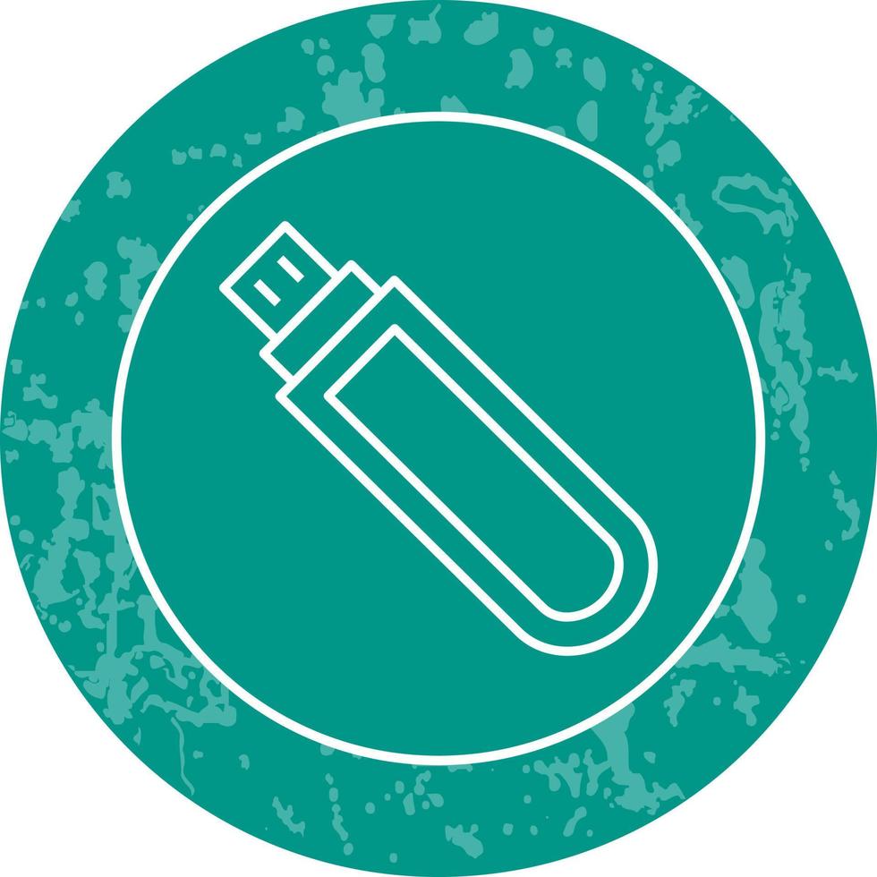 icono de vector de unidad usb único