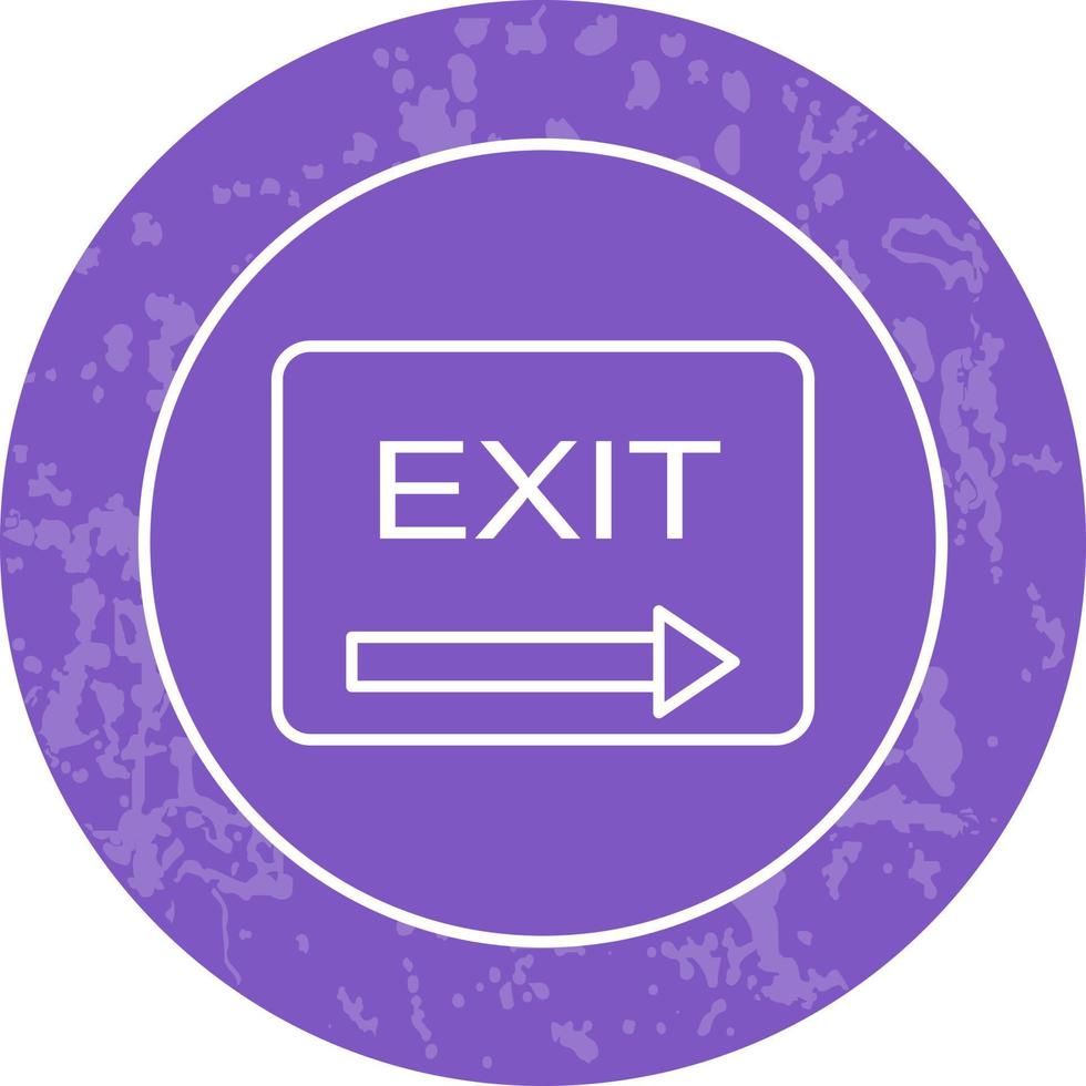 Unique Exit Vector Icon