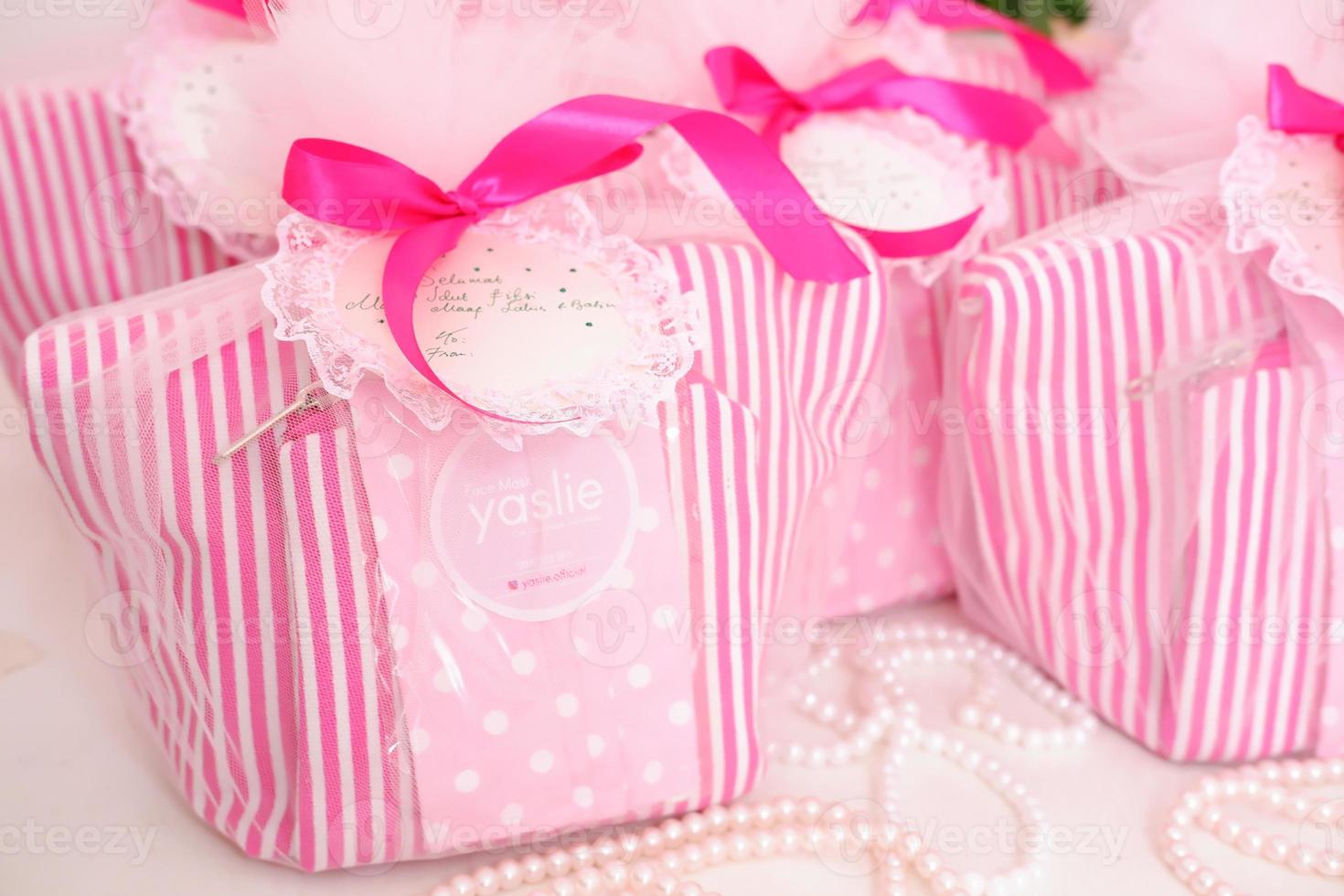 beautiful gift basket as a background photo