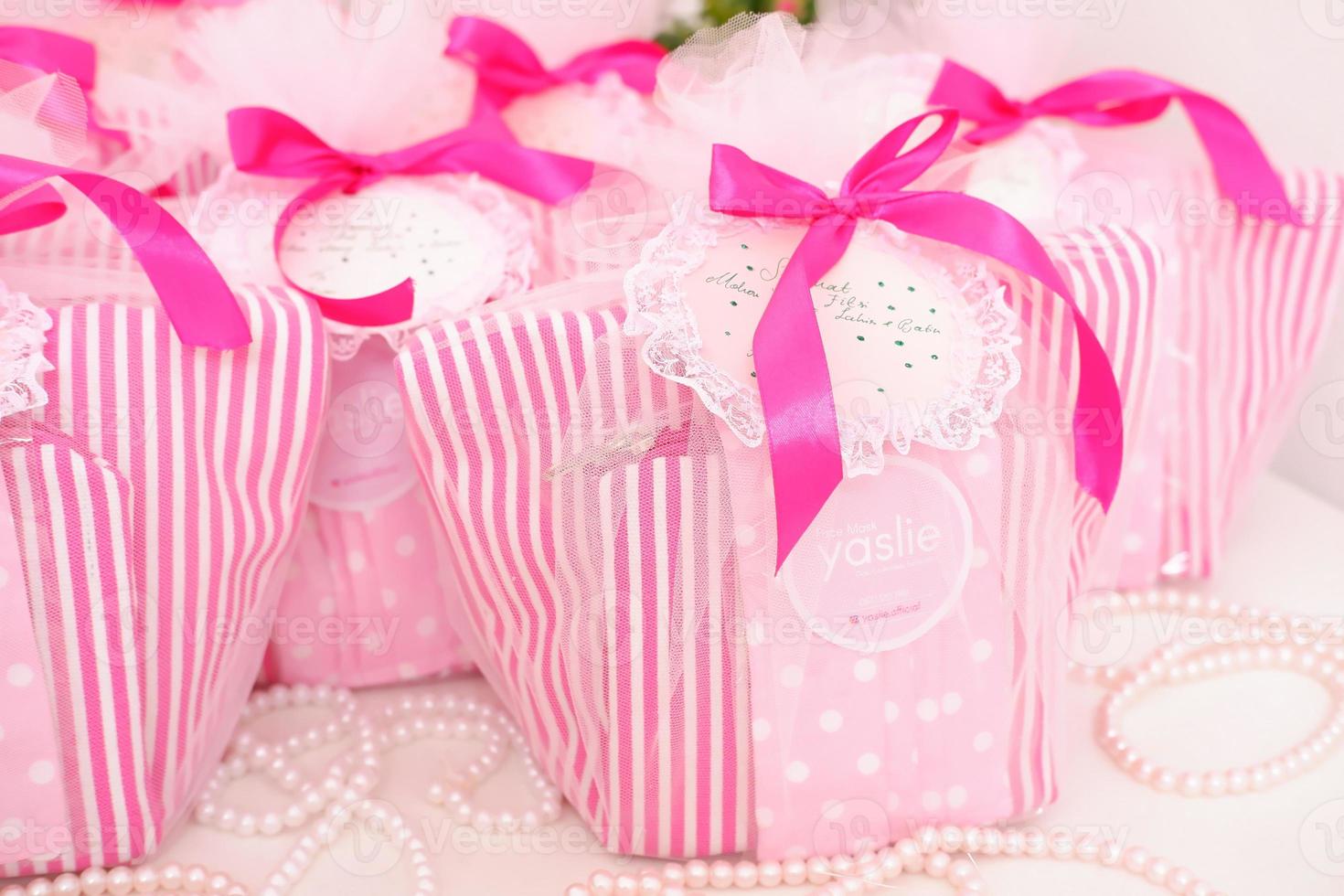 beautiful gift basket as a background photo