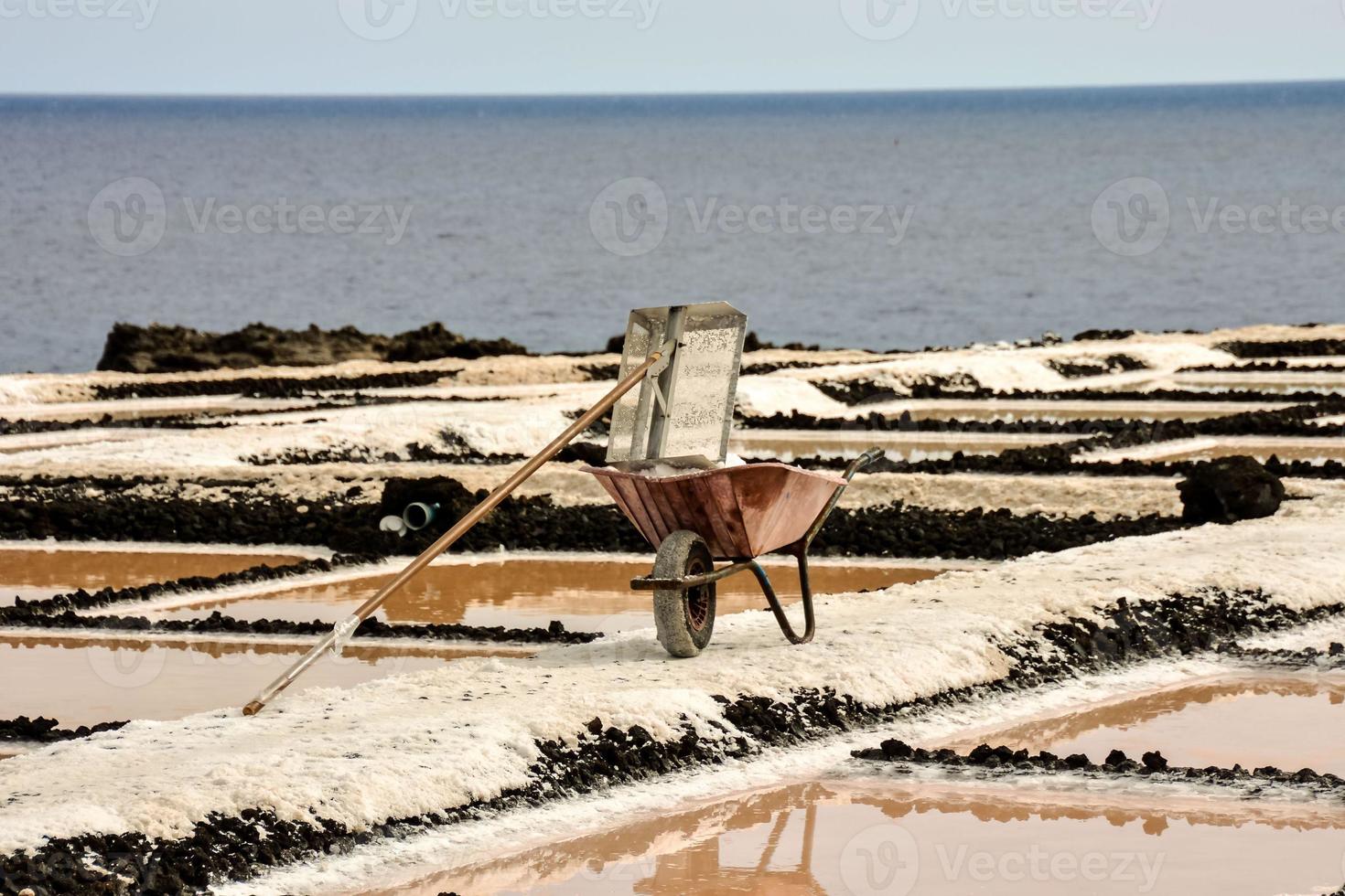 salinas marinas, la palma, islas canarias foto