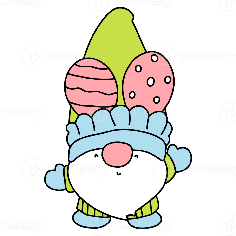 cute easter gnome, bunny gnome, Rabbit Gnome Easter Elements 19078758 PNG