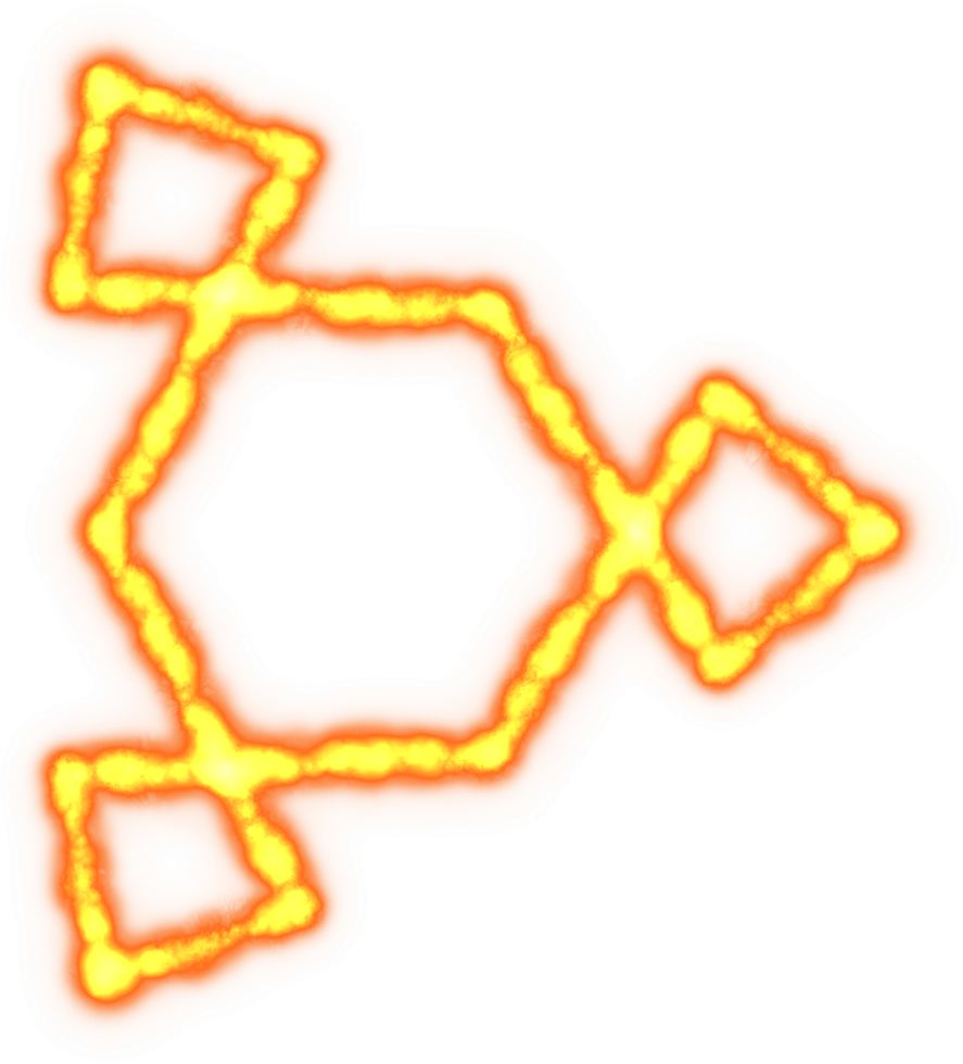 Fire flame ornament frame png