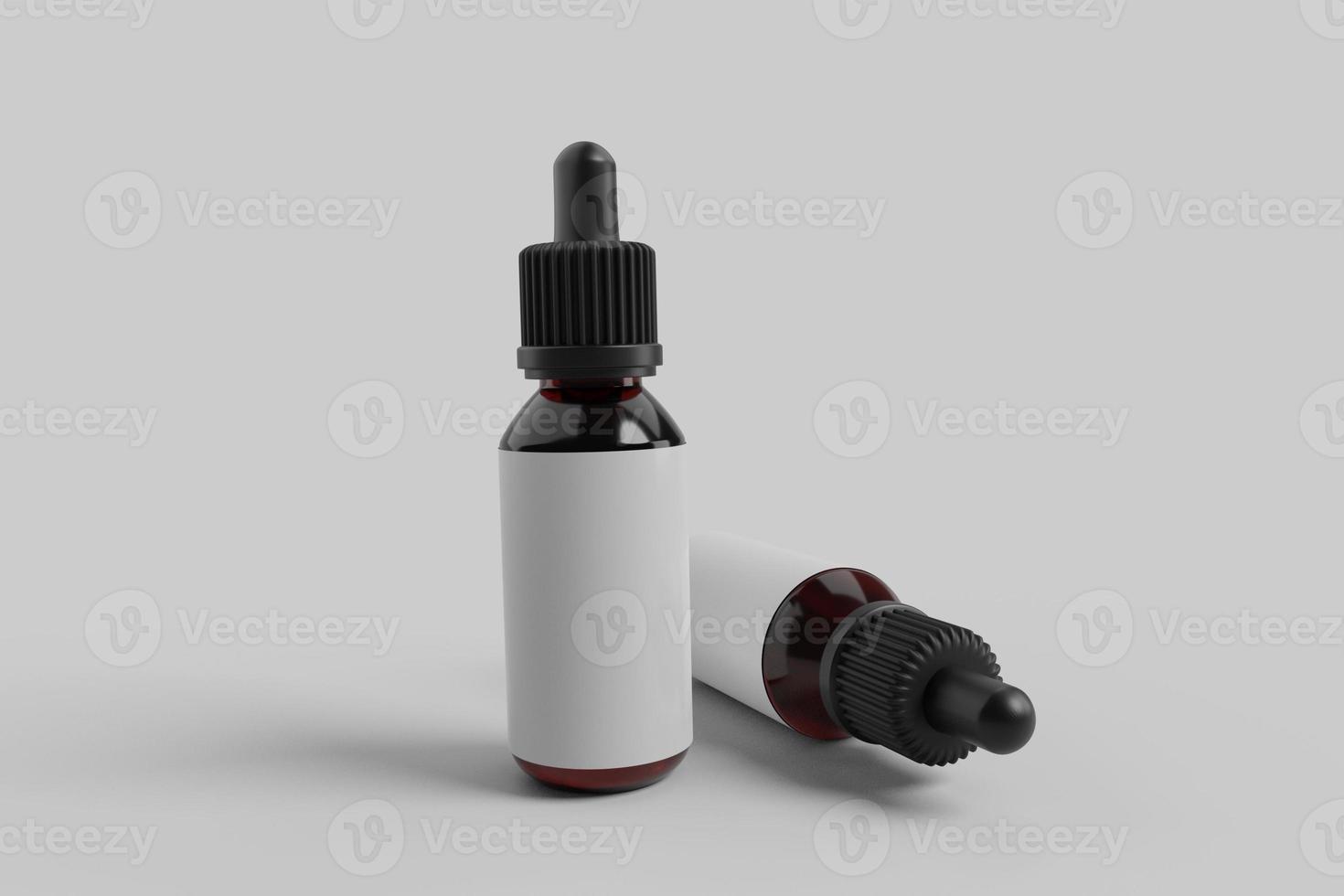 Blank Drop Bottle Mockup photo