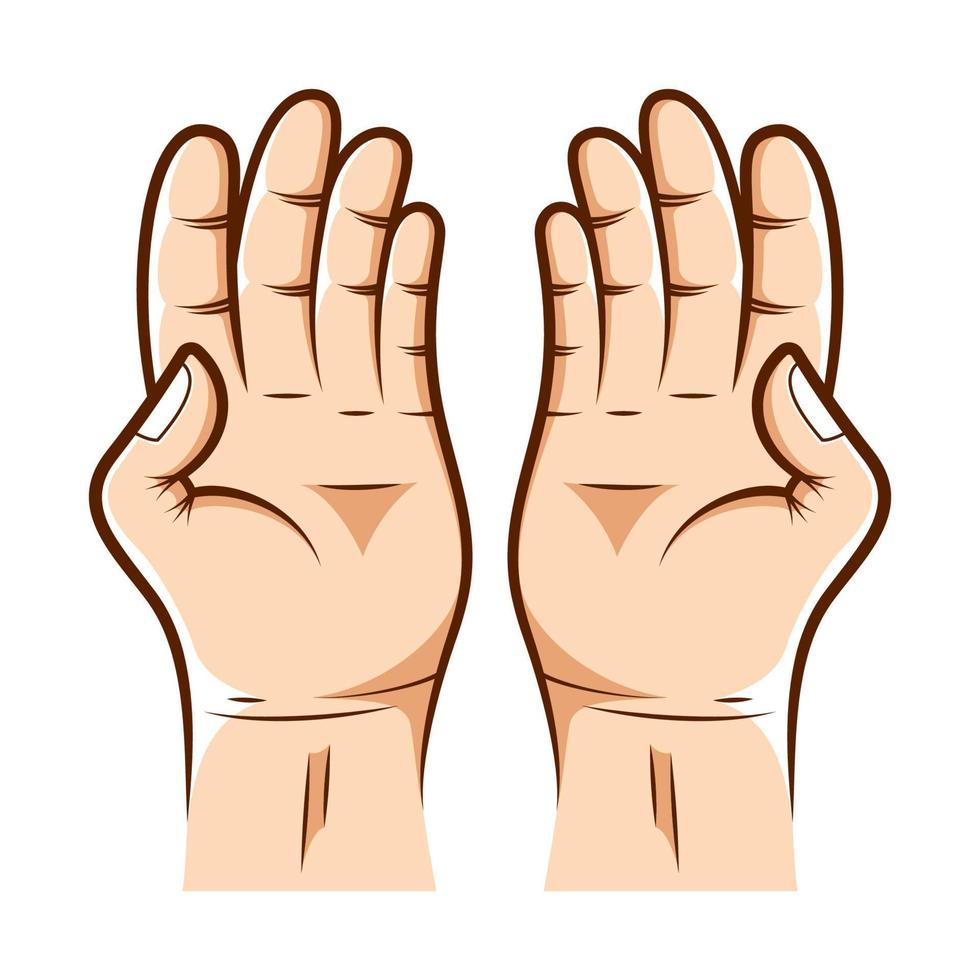 Praying hands vector design