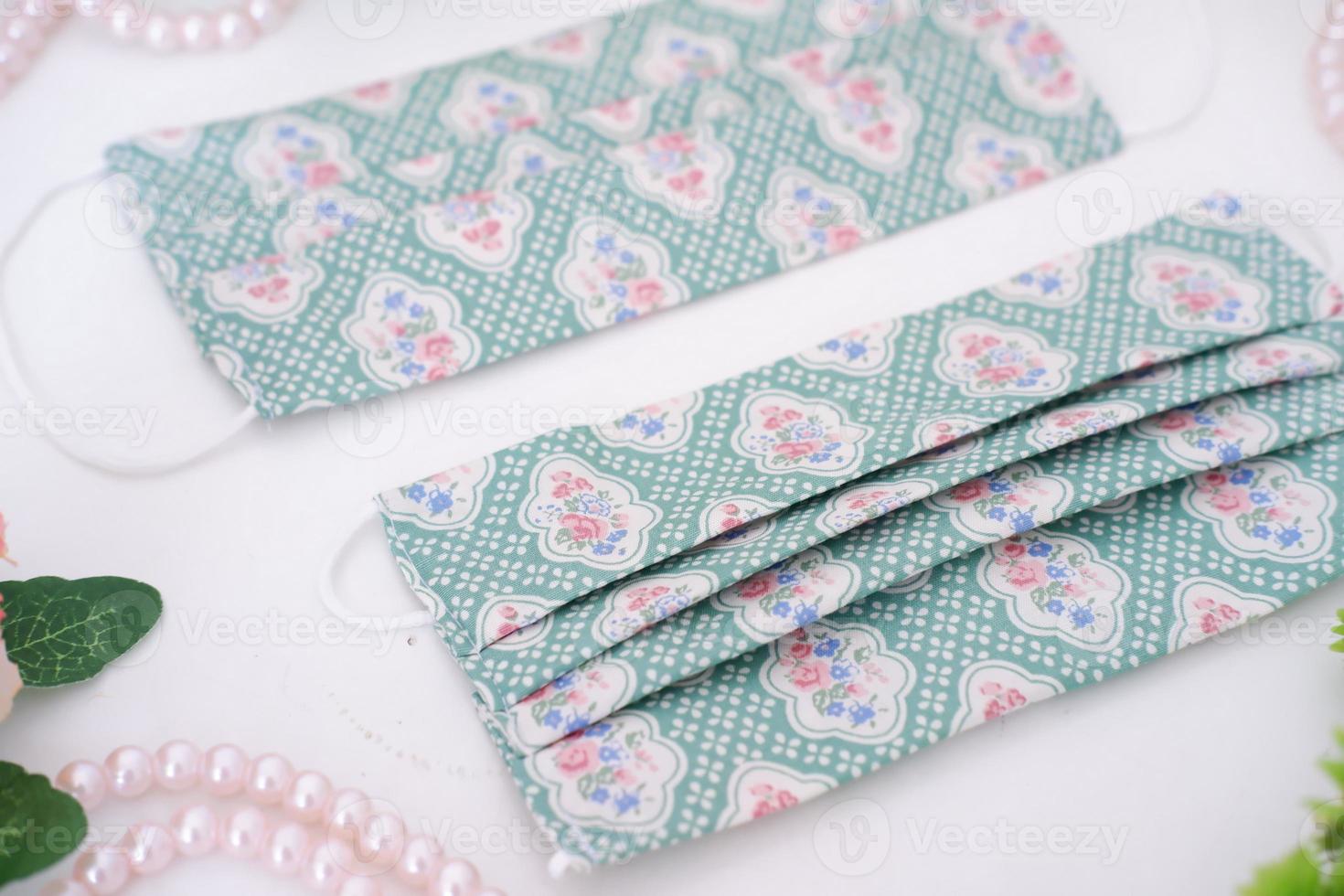 beautiful patterned masks as a background photo