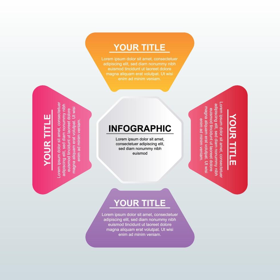 vector infographics template for presentation, education, web design, brochures, flyer, and Business