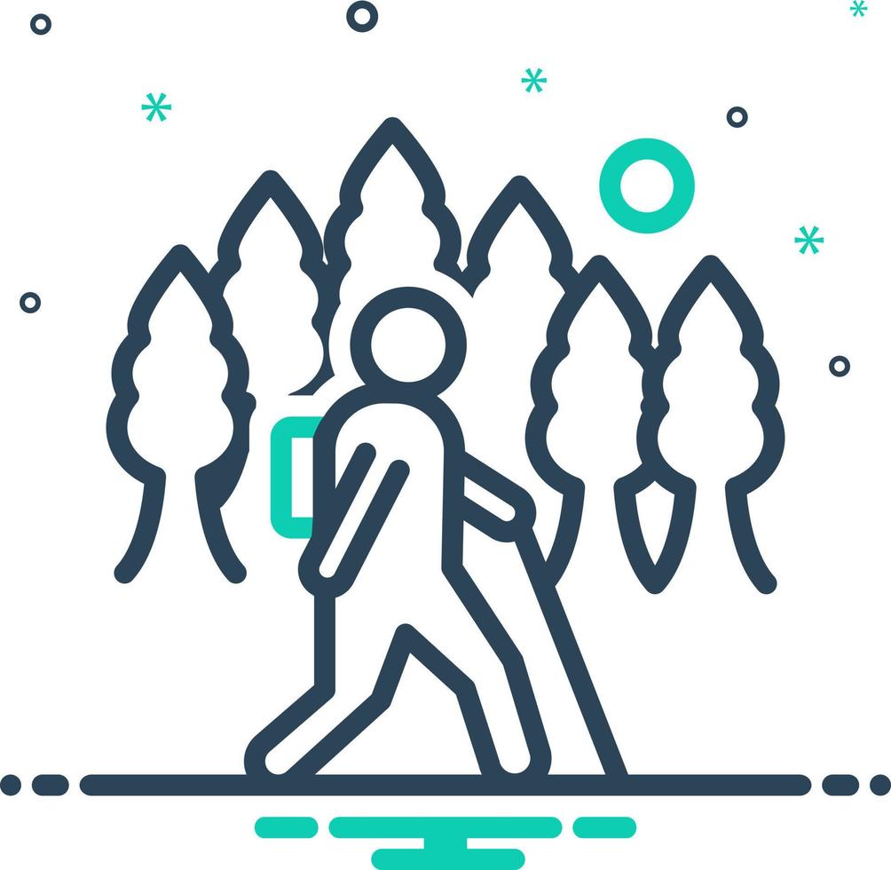 mix icon for wander vector