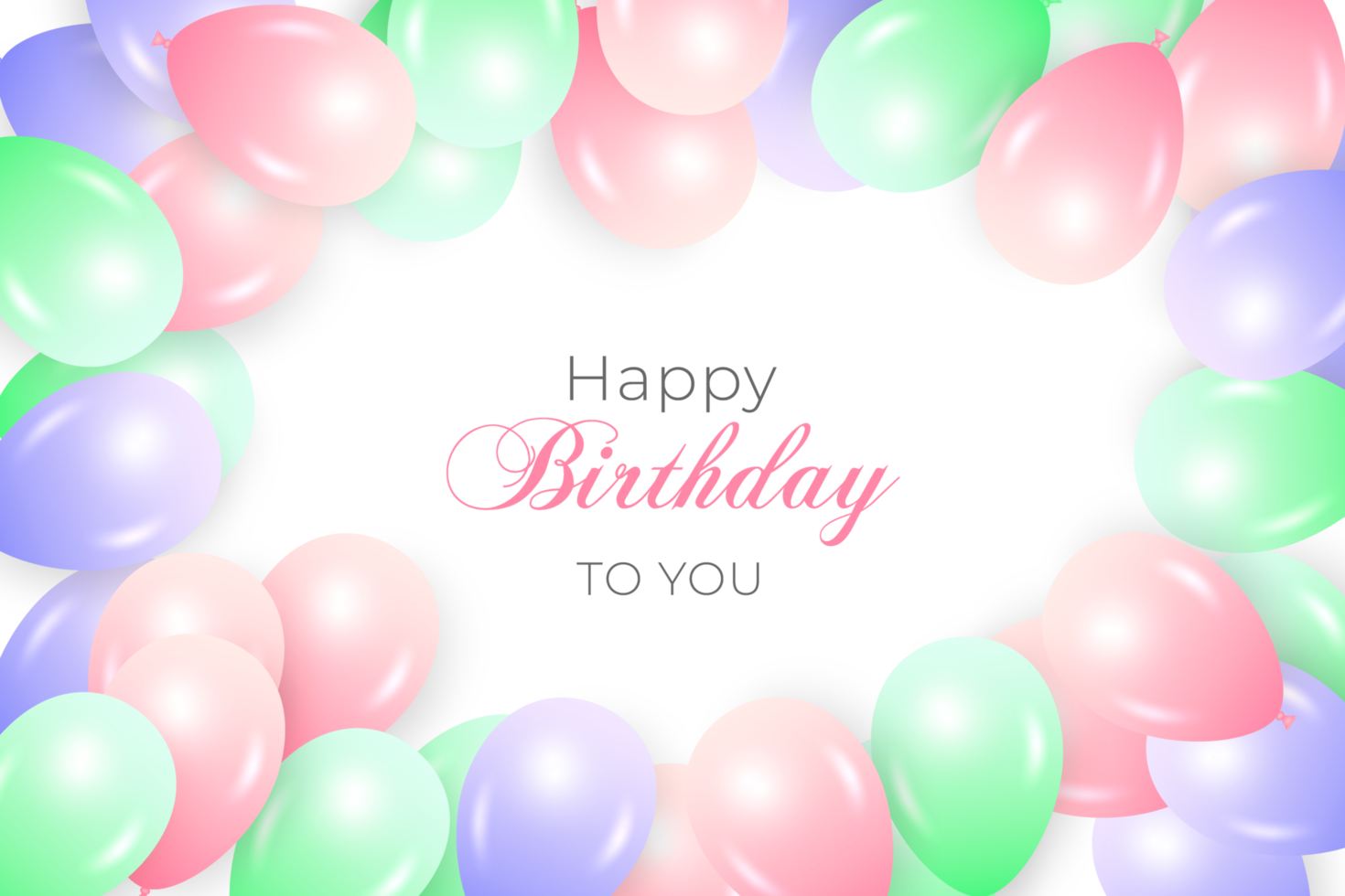 Happy Birthday background with frame use  for  Greeting card, poster template, party invitation layout png