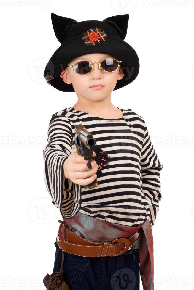 boy dressed as pirate photo