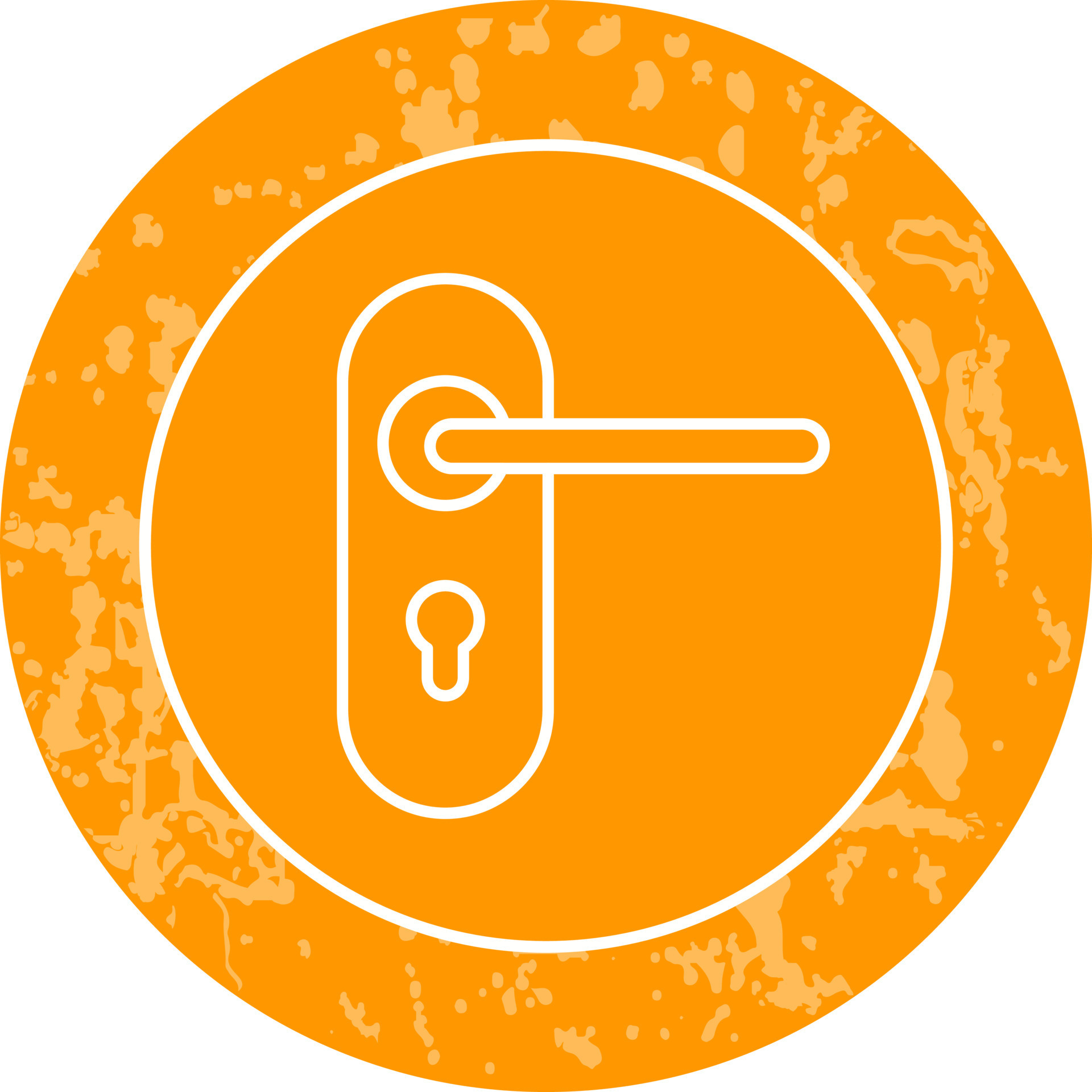 Door Lock Vector Icon 19079967 Vector Art at Vecteezy