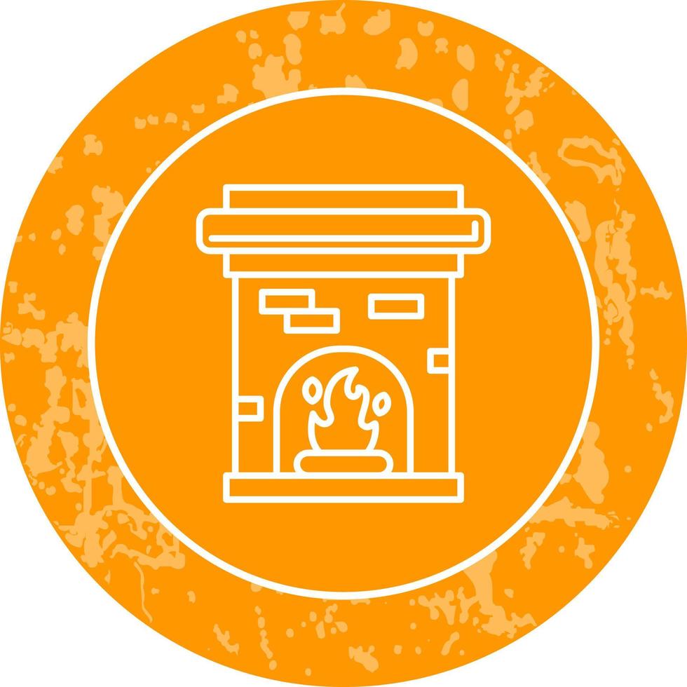 Fireplace Vector Icon