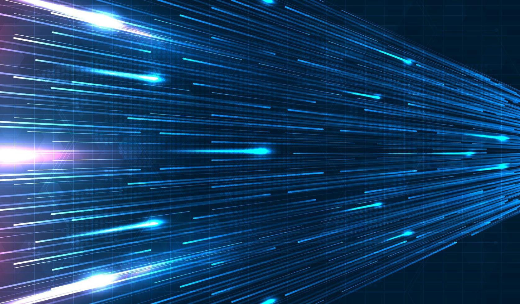 Blue light streak, fiber optic, speed line, futuristic background for 5g or 6g technology wireless data transmission, high-speed internet in abstract. internet network concept. vector design.