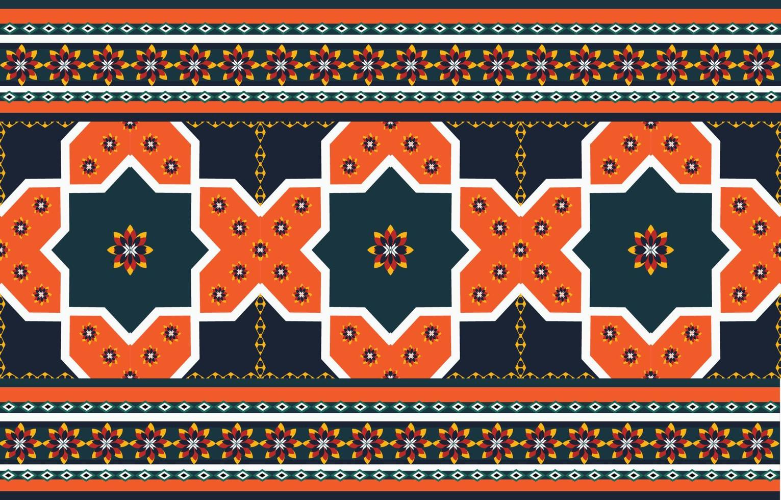 ethnic geometric seamless pattern vector. African Arab American Aztec motif pattern. vector elements designed for background, wallpaper, print, wrapping,tile, fabric patern. vector pattern.