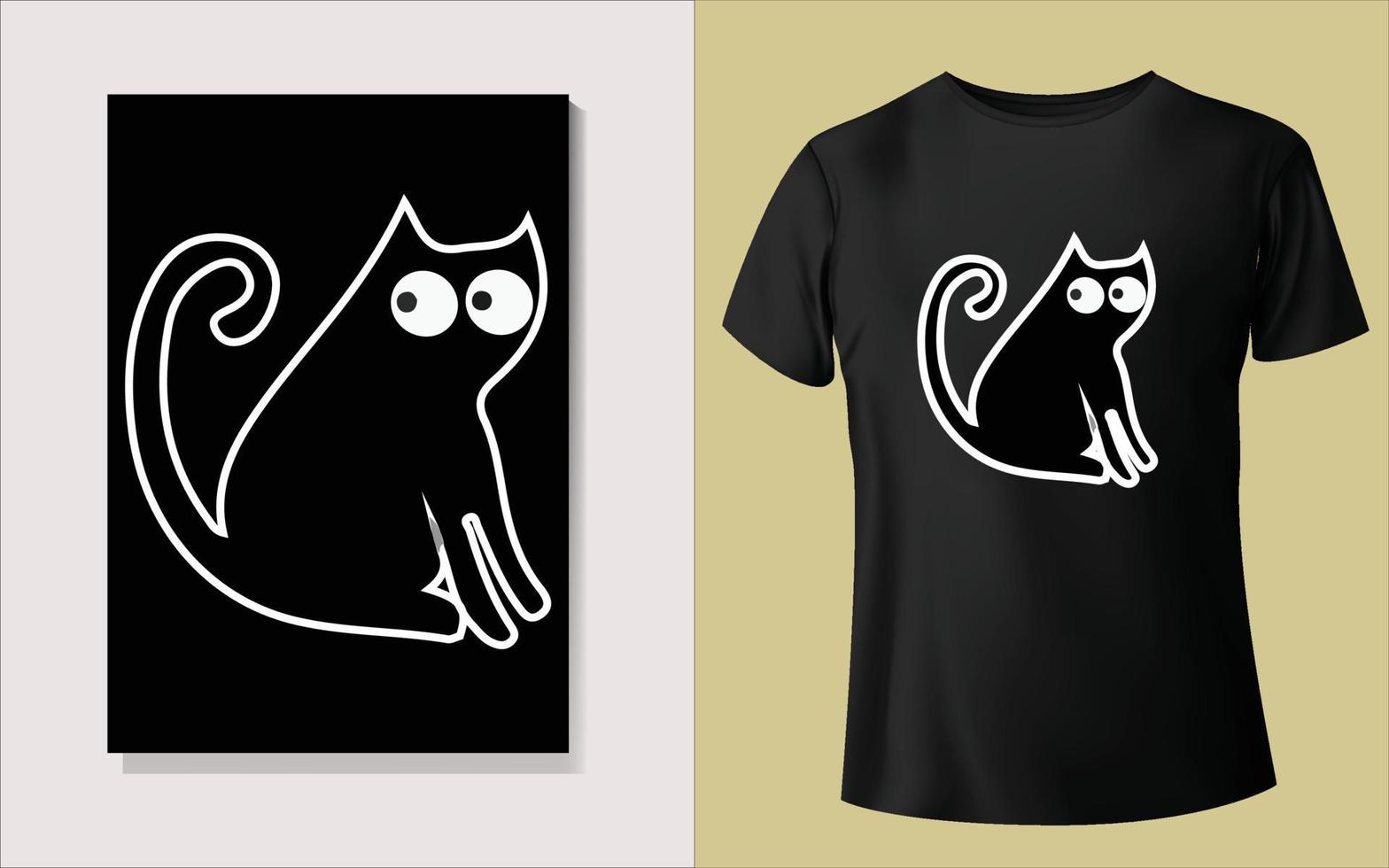 Black tee shirt design vector