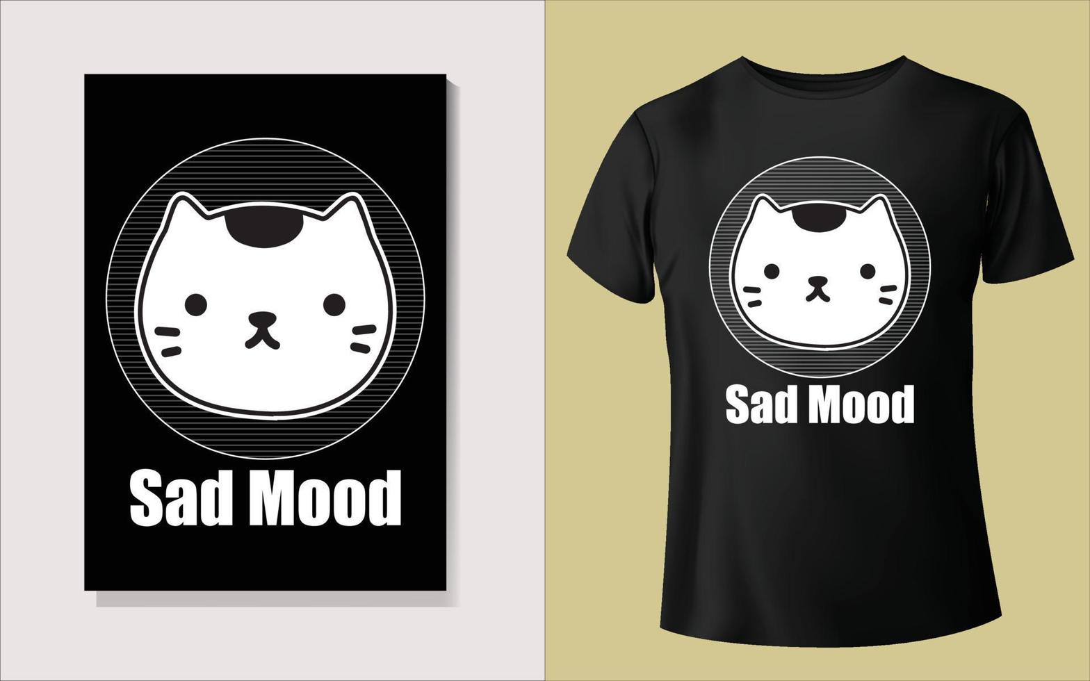 Black tee shirt design vector