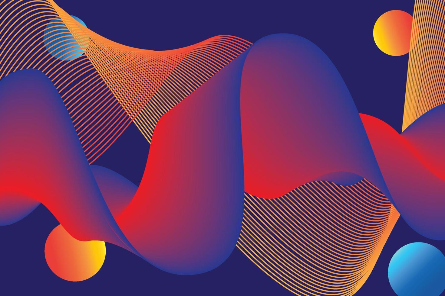 colorful gradient wave Abstract background. Modern poster with gradient 3d flow shape. Innovation background design for landing page. Vector