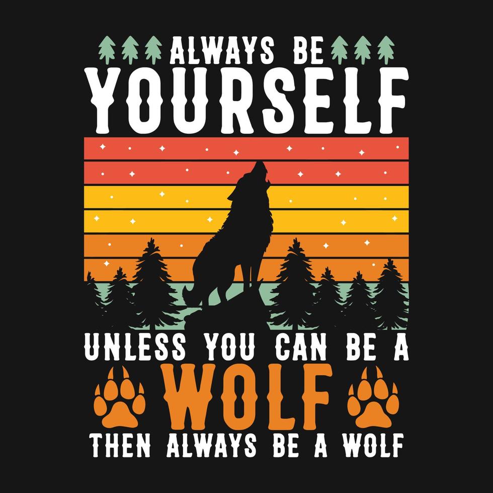 Wolf Vector T-shirt Design