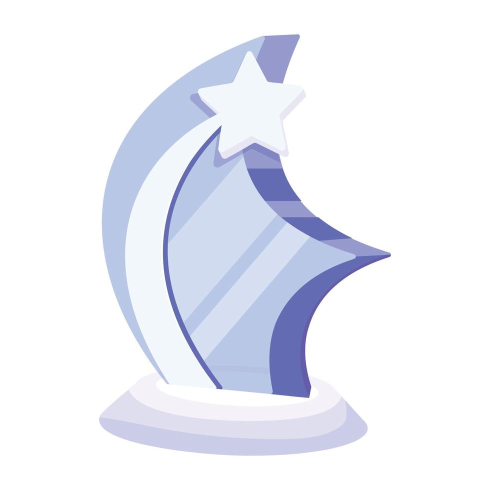 Trendy Crystal Award vector