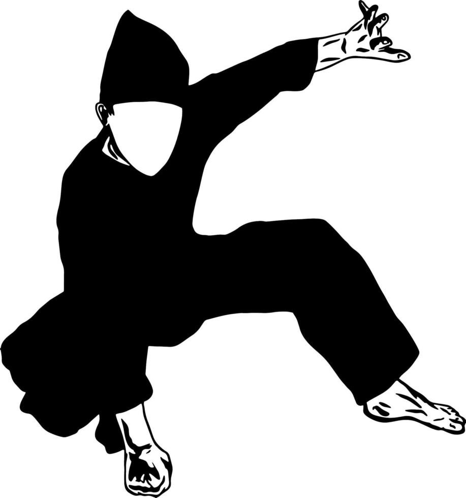 icono del logotipo del vector pencak silat