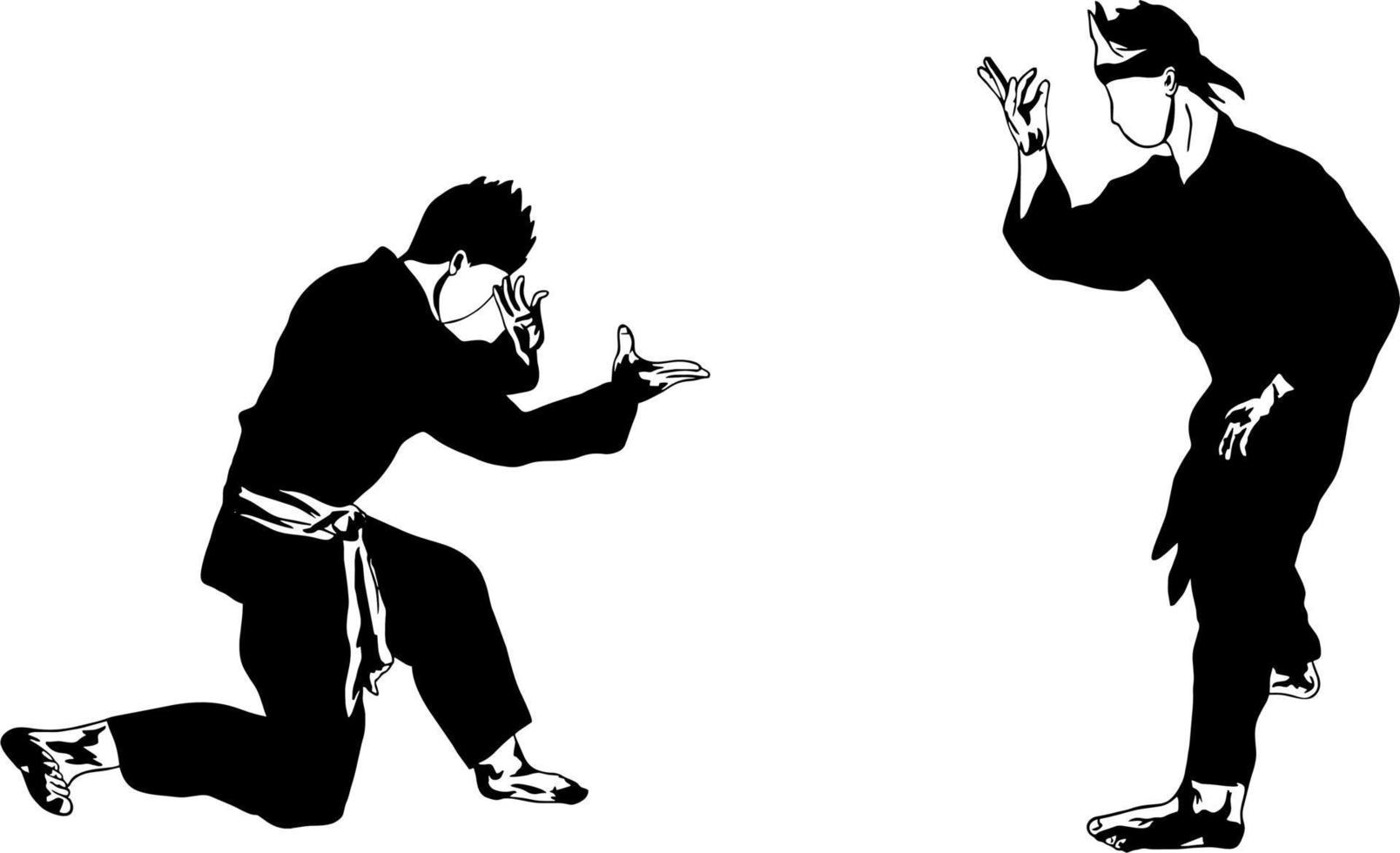 pencak silat vector logo icon
