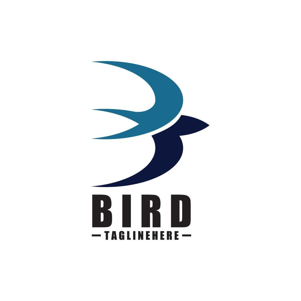 Bird B Logo - Vector logo template