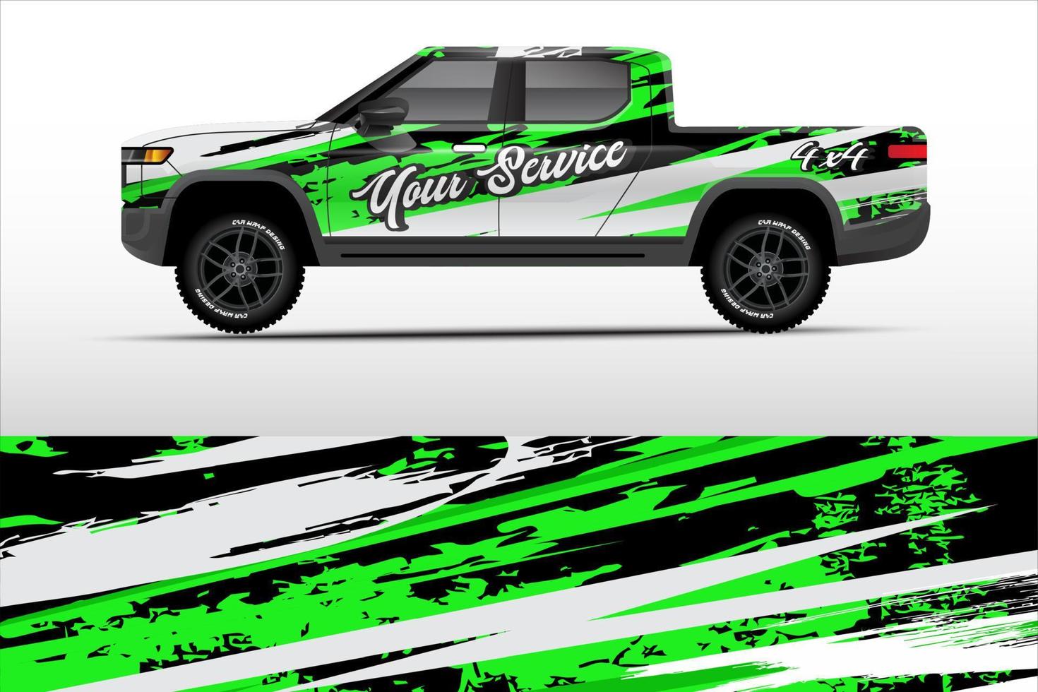 truck wrap design for company service vector eps.10